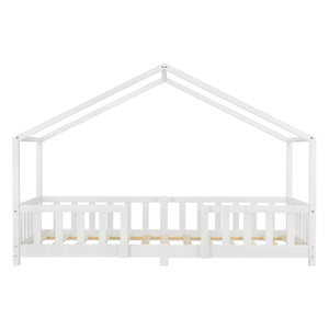 Kinderbed Treviolo met uitvalbeveiliging en matras [en.casa]
