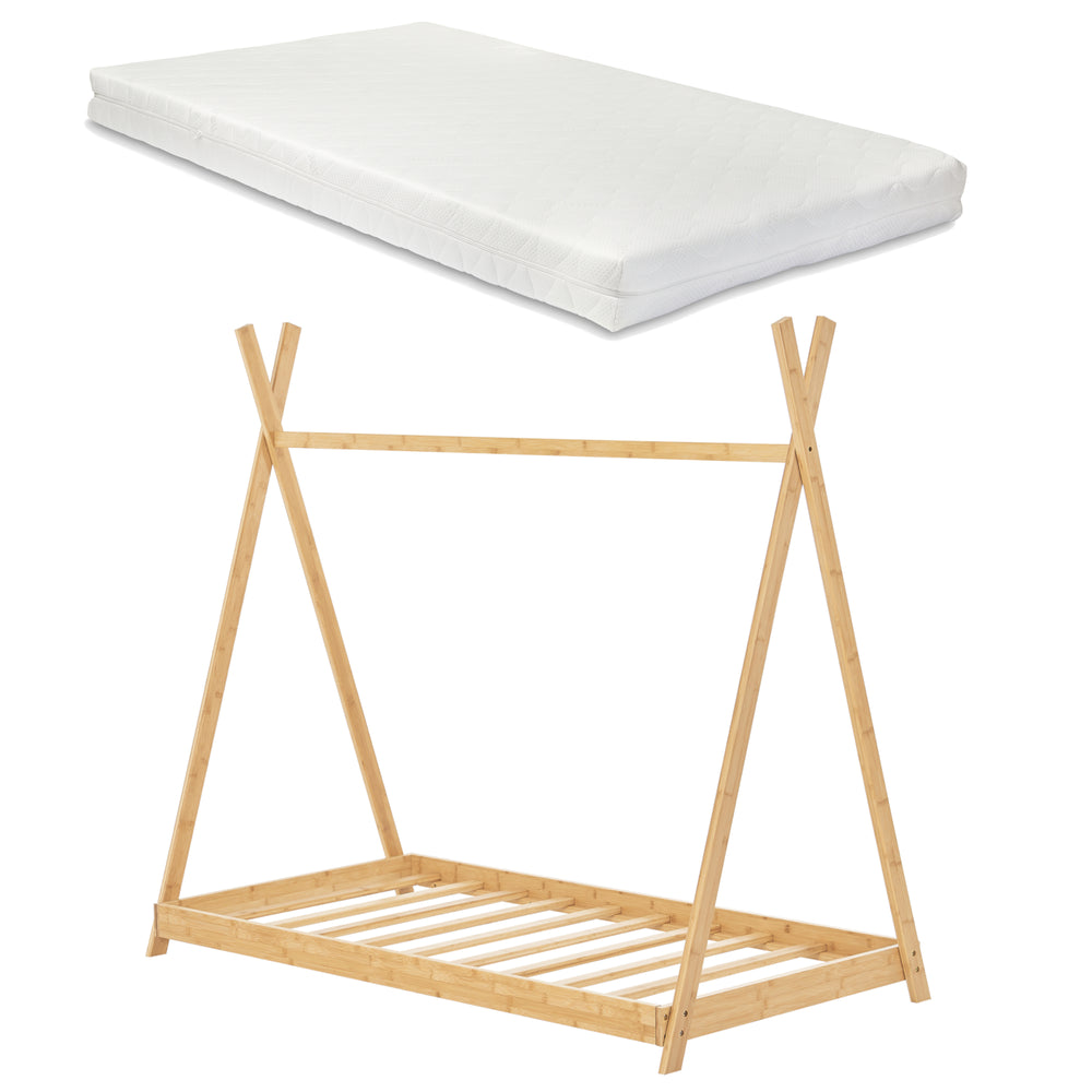 Kinderbed Vimpeli met matras Bamboe in verschillende maten [en.casa] - premiumXL