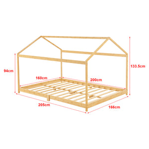 [neu.haus] Kinderbed Vindafjord huisbed met matras bamboe - 7 varianten