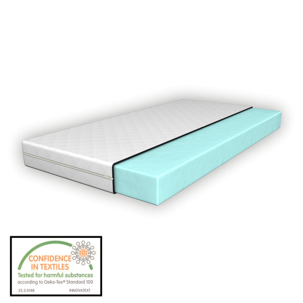 Lit cabane Vindafjord pour enfant avec matelas sommier à lattes bambou naturel [en.casa]