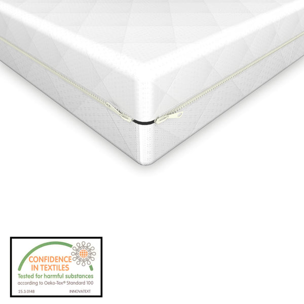Lit cabane Vindafjord pour enfant avec matelas sommier à lattes bambou naturel [en.casa]