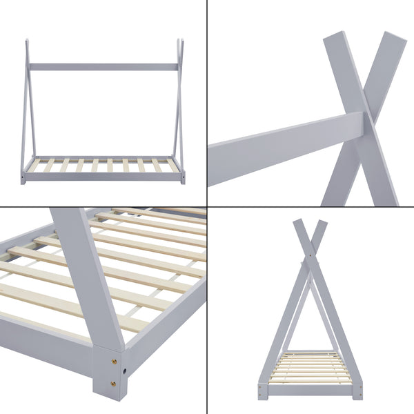 [en.casa] Lit de Tipi pour Enfant Onejda Plusiers Couleurs et Tailles