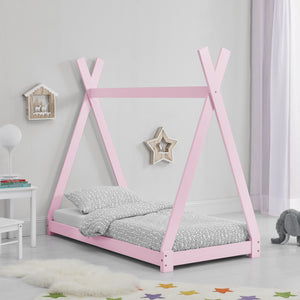 Kinderbed Tipi grenen met lattenbodem - verschillende maten en kleuren