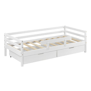 Lit d'enfant Design avec 2 Tiroirs Reykholt [en.casa]
