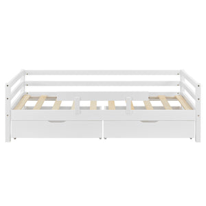 Lit d'enfant Design avec 2 Tiroirs Reykholt [en.casa]
