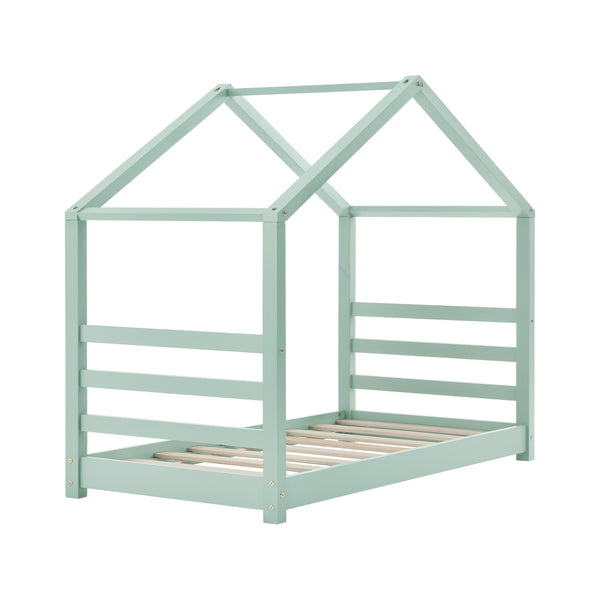 Kinderbed Vardo grenen bed huisbed met bedbodem - verschillende maten en kleuren
