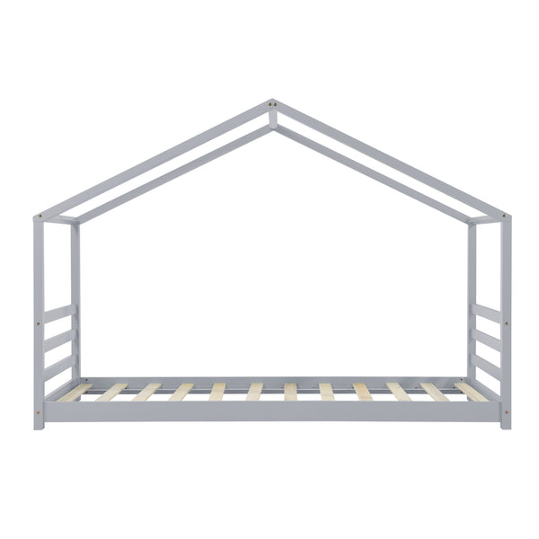 Kinderbed Vardo grenen bed huisbed met bedbodem - verschillende maten en kleuren