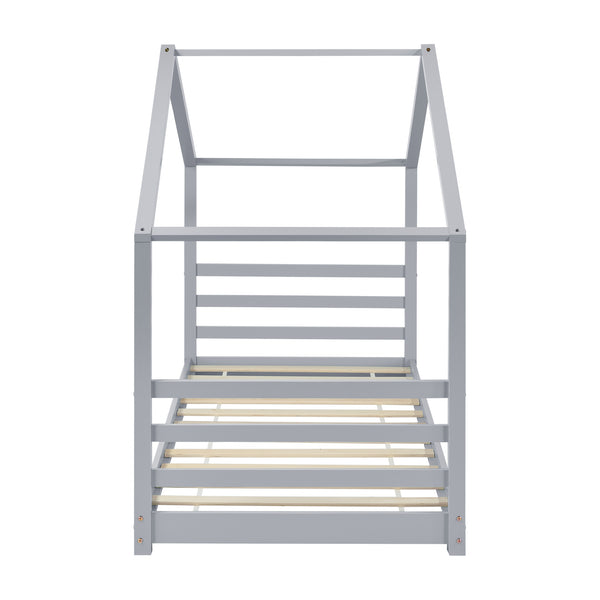 Kinderbed Vardo grenen bed huisbed met bedbodem - verschillende maten en kleuren