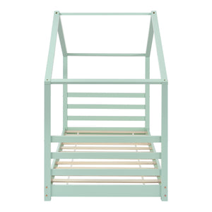 Kinderbed Vardo grenen bed huisbed met bedbodem - verschillende maten en kleuren