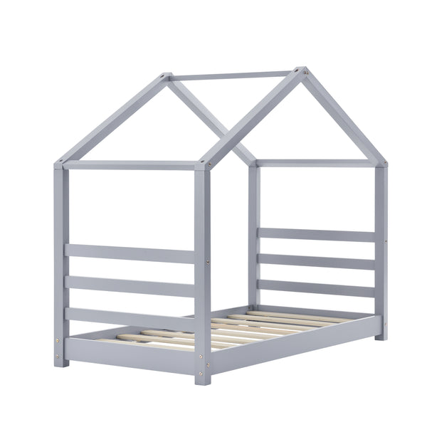 Kinderbed met bedbodem en matras huisbed - verschillende kleuren en modellen