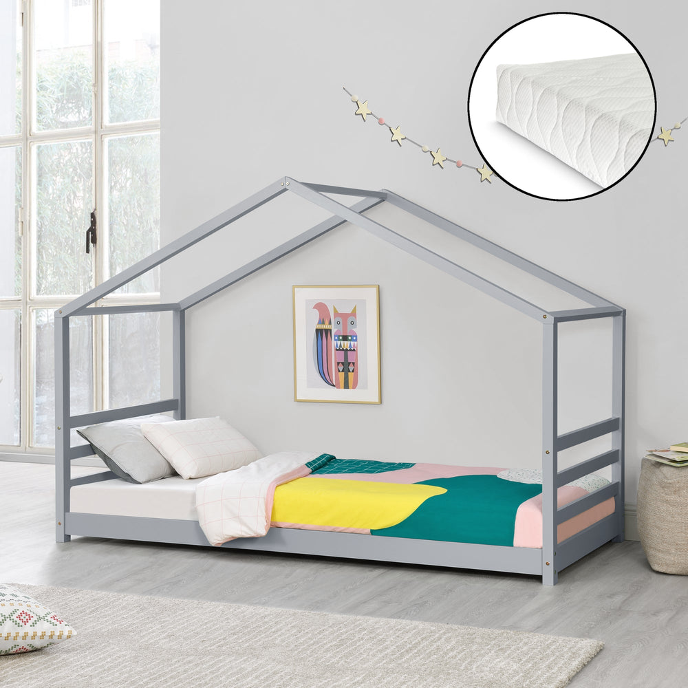 Kinderbed Vardø met koudschuimmatras in verschillende maten en kleuren [en.casa] - premiumXL