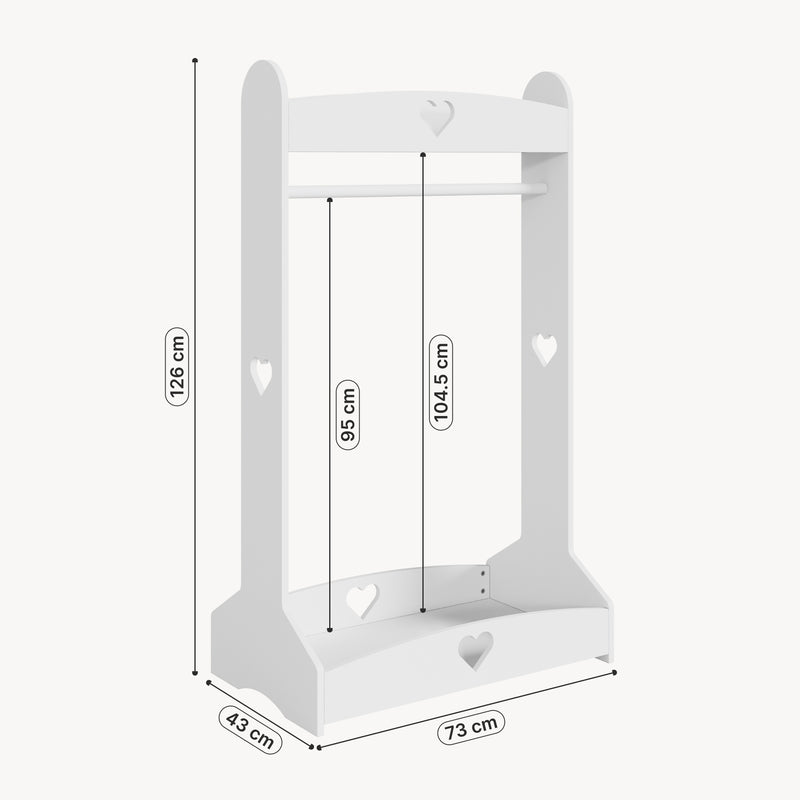 Croquis coté Vestiaire pour enfants Haandsvanssad [en.casa]