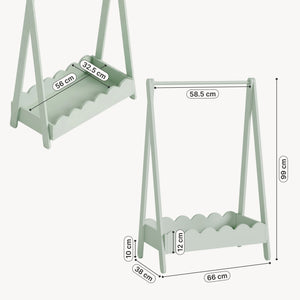 Kledingrek voor kinderen Vestnes 99x66x38 cm [en.casa]