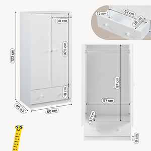 Armoire enfant Beldinupp 123 x 60 x 40 cm [en.casa]