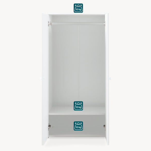 Kledingkast Beldinupp 123x60x40 cm [en.casa]