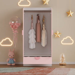 Kinderkast Sandnes kledingkast 123x60x40 cm [en.casa]