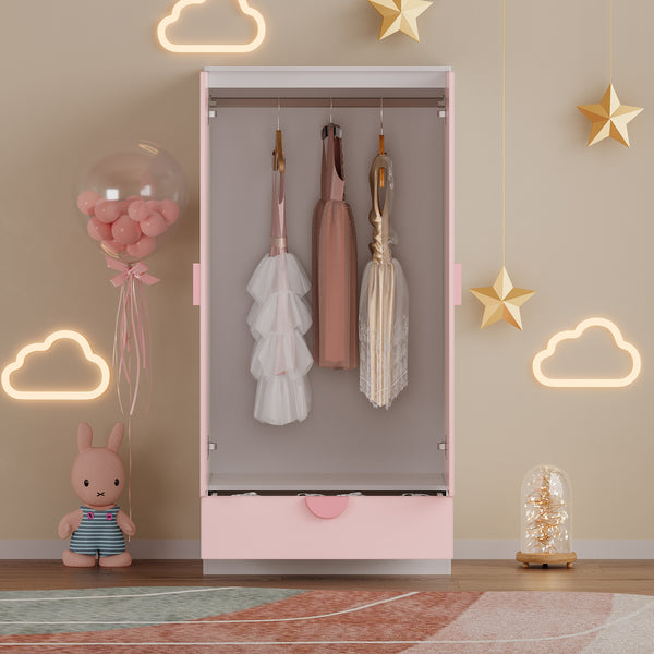 Kinderkast Sandnes kledingkast 123x60x40 cm [en.casa]