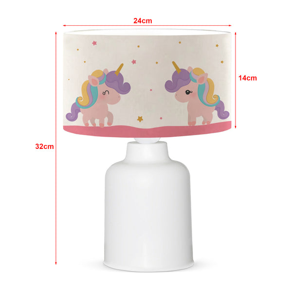 Lampe de bureau Macclesfield pour enfant 32 cm blanc [lux.pro]