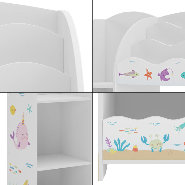Kinderkast Lysekil open kast 100x93x30 cm [en.casa]