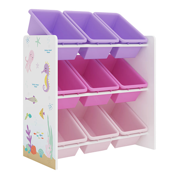 [en.casa] Kinderrek Muxía speelgoedkast 60x62x26,5 cm - 4 varianten
