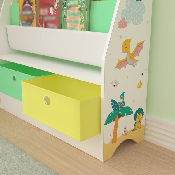 [en.casa] Kinderboekenkast Neda opbergkast 74x71x23 cm - 4 varianten