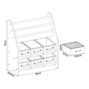 [en.casa] Kinderrek Ponteceso 74x62x26,5 cm - 4 varianten