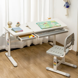 Bureau à hauteur réglable pour enfant Sauda 120 x 60 cm [en.casa]