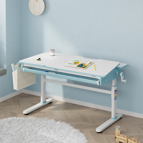 Bureau enfant réglable en hauteur Kuosa 120 x 60 cm [en.casa]