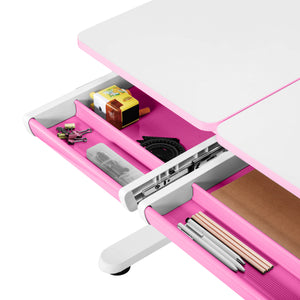 Bureau à hauteur réglable pour enfant Sauda 120 x 60 cm [en.casa]