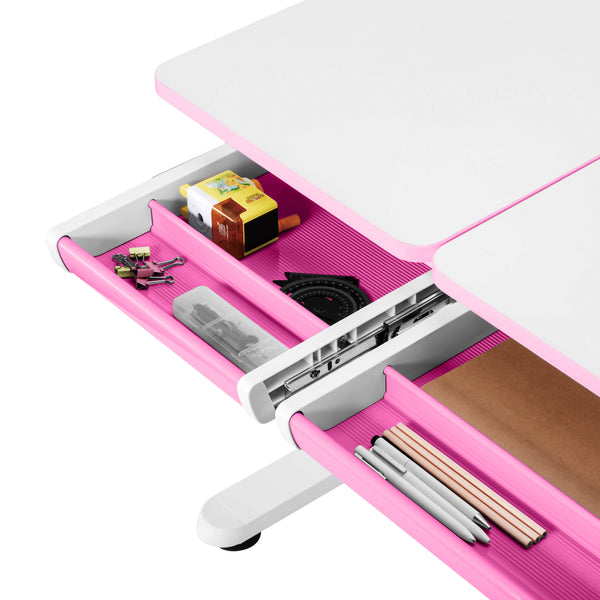 Bureau à hauteur réglable pour enfant Sauda 120 x 60 cm [en.casa]