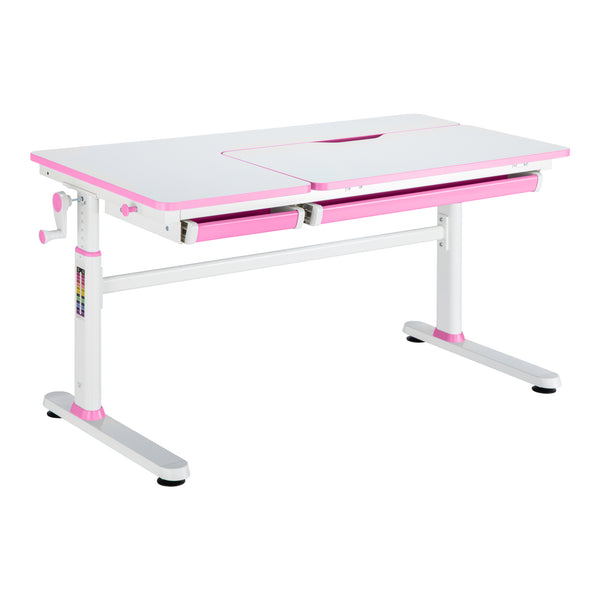 Bureau à hauteur réglable pour enfant Sauda 120 x 60 cm [en.casa]