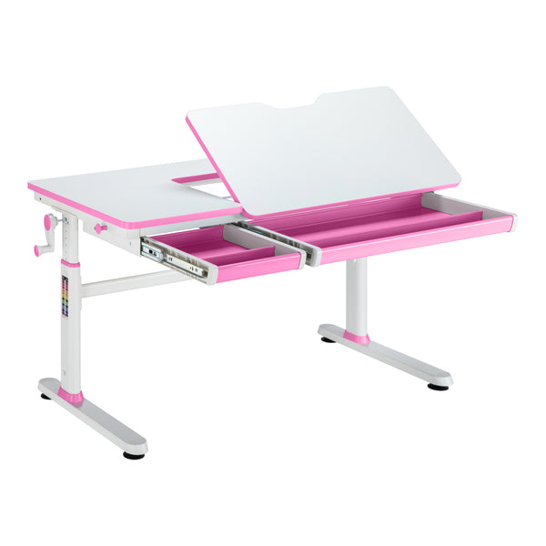 Bureau à hauteur réglable pour enfant Sauda 120 x 60 cm [en.casa]