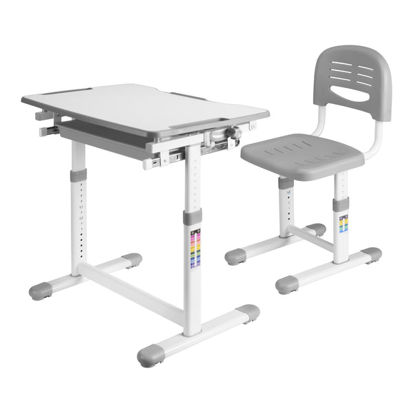 Kinderbureauset Sala kindertafel met 1 stoel [en.casa]