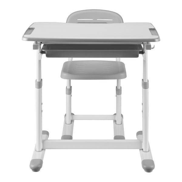 Kinderbureauset Sala kindertafel met 1 stoel [en.casa]