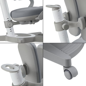 Chaise de bureau pour enfants Partille hauteur profondeur dossier réglable [en.casa]