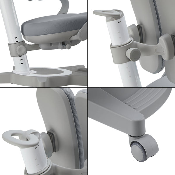 Chaise de bureau pour enfants Partille hauteur profondeur dossier réglable [en.casa]