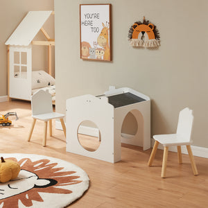 Ensemble de table de dessin et 2 chaises pour enfants Romso [en.casa] 