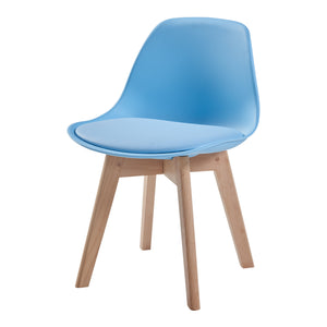 Set de 2 chaises pour enfants Elvdal rembourré en similicuir PU plastique hêtre [en.casa]