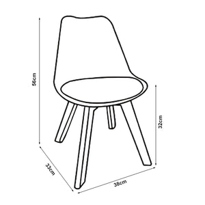 Set de 2 chaises pour enfants Elvdal rembourré en similicuir PU plastique hêtre [en.casa]