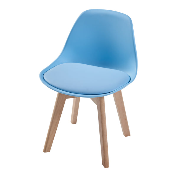 Set de 2 chaises pour enfants Elvdal rembourré en similicuir PU plastique hêtre [en.casa]