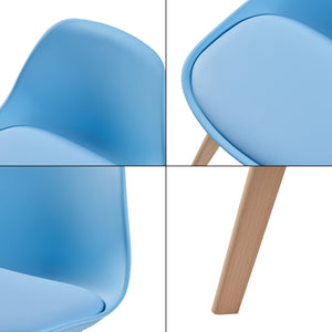 Set de 2 chaises pour enfants Elvdal rembourré en similicuir PU plastique hêtre [en.casa]