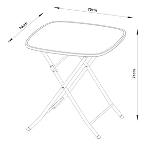 Table de jardin pliante Sande [en.casa]
