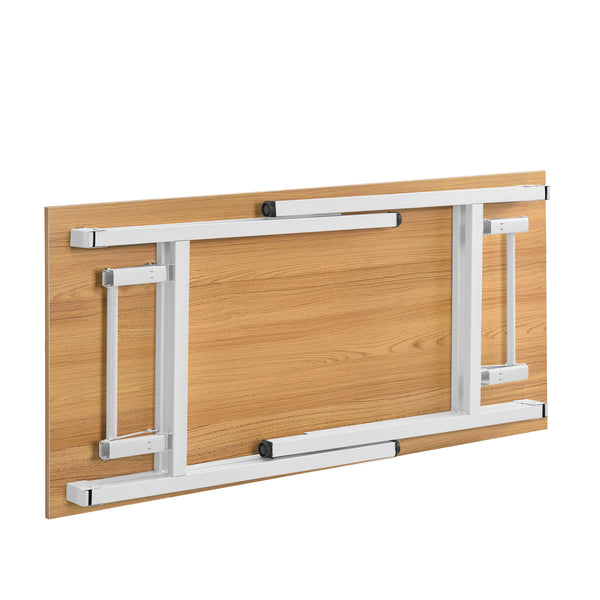 Eettafel bureau 120x60x75 - 76,4 cm opvouwbaar verstelbaar - 4 varianten