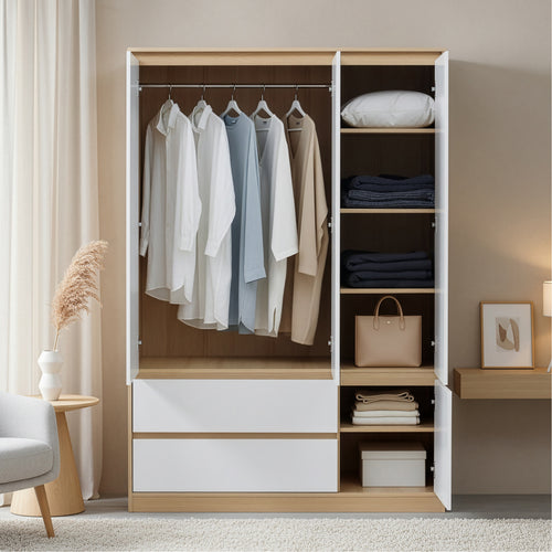 Armoire Bastheim en différentes tailles et versions [en.casa] - premiumXL