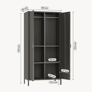 Kledingkast Esteli 2-deurs 170x80x45 cm [en.casa] 