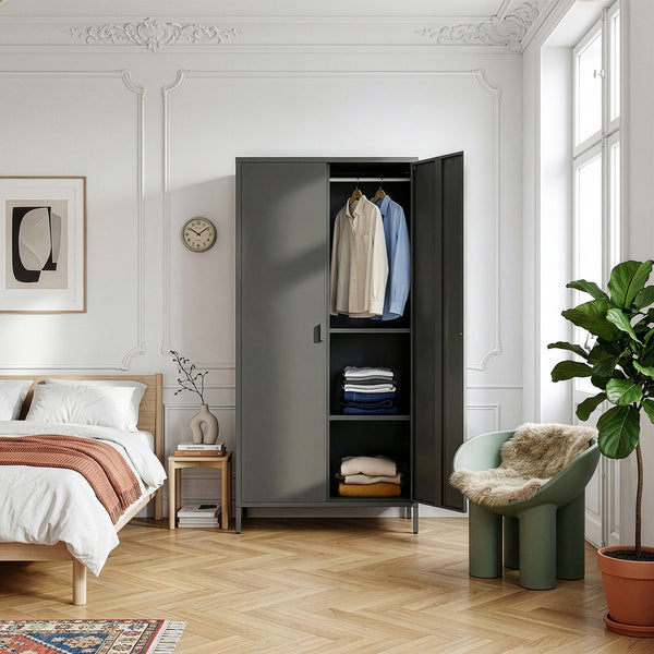 Kledingkast Esteli 2-deurs 170x80x45 cm [en.casa] 