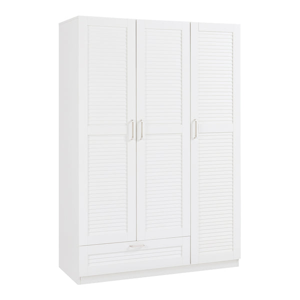 Armoire de chambre Finning MDF effet noyer foncé [en.casa]