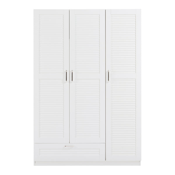 Armoire de chambre Finning MDF effet noyer foncé [en.casa]