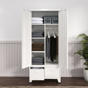 Armoire de chambre Hankasalmi acier [en.casa]