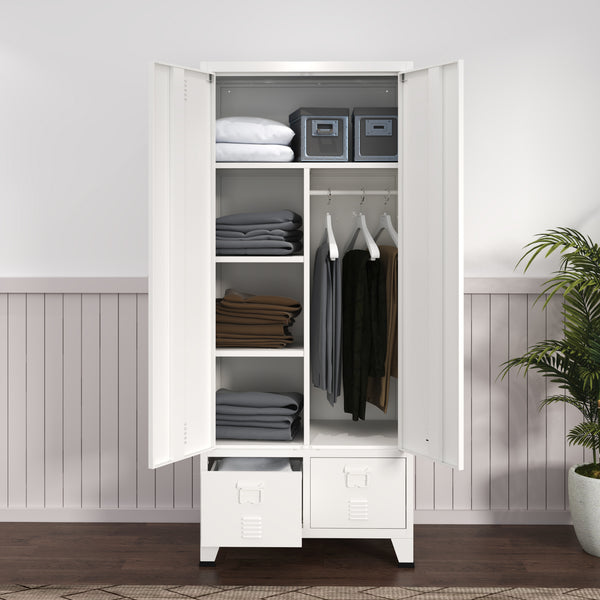 Armoire de chambre Hankasalmi acier [en.casa]